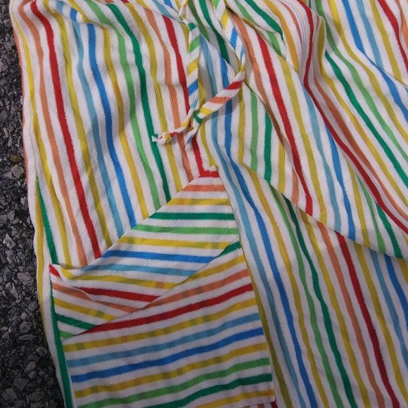 Vintage 60s / 70s Sears Rainbow Dress - Picture 2 of 4